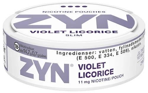 ZYN Violet Licorice Slim Extra Strong 11mg