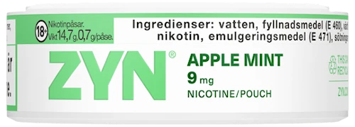 ZYN Apple Mint Slim Strong 9mg
