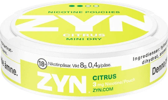 ZYN Citrus Mini Dry Normal 3mg