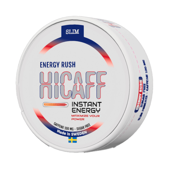Hicaff Energy Rush Caffeine Pouch - Snusstugan.se