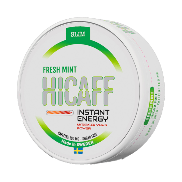 Hicaff Fresh Mint Caffeine Pouch - Snusstugan.se