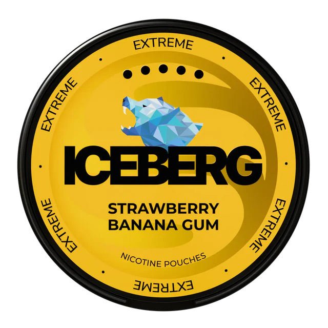 ICEBERG Strawberry Banana Gum 30mg - Snusstugan.se
