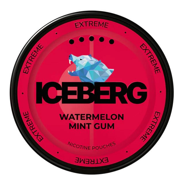 ICEBERG Watermelon Mint Gum 30mg - Snusstugan.se