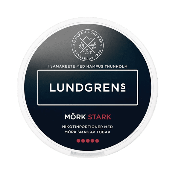 Lundgrens Mörk Strong 12mg - Snusstugan.se