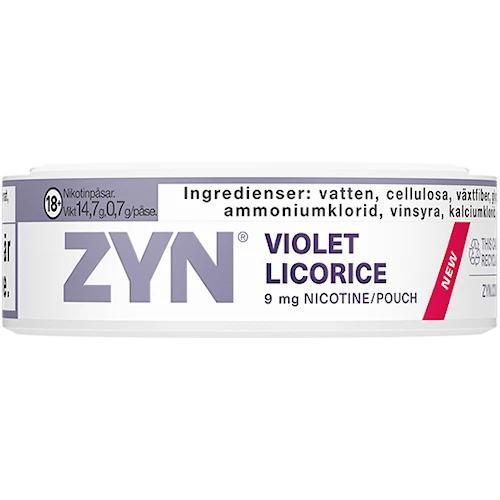 ZYN Violet Licorice Slim Strong 9mg