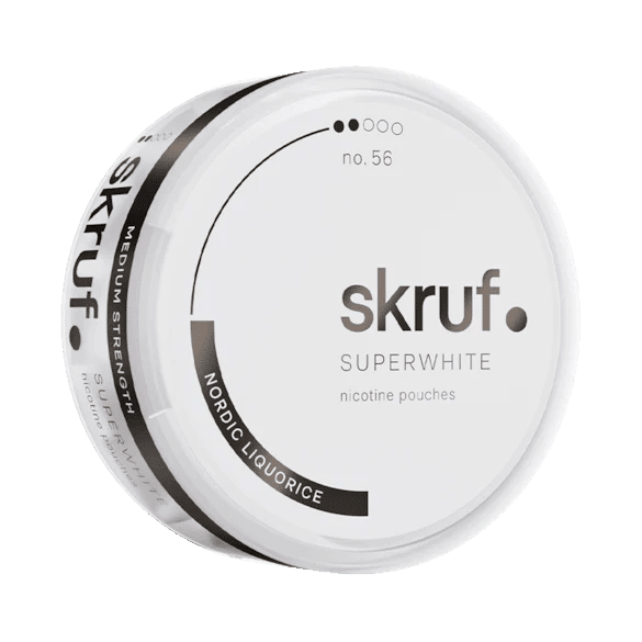 Skruf Superwhite Nordic Liquorice 6mg - Snusstugan.se