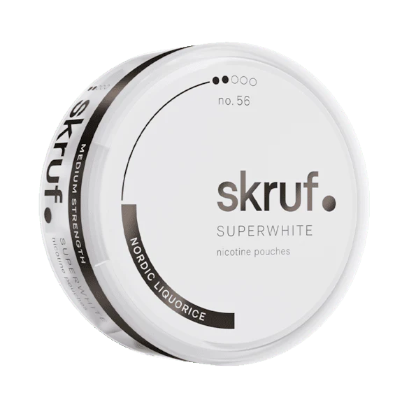 Skruf Superwhite Nordic Liquorice 6mg - Snusio.com