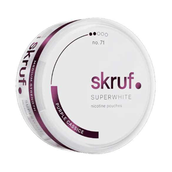 Skruf Superwhite Purple Cassice 6mg - Snusio.com