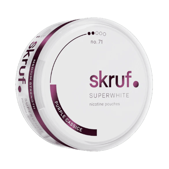 Skruf Superwhite Purple Cassice 6mg - Snusstugan.se