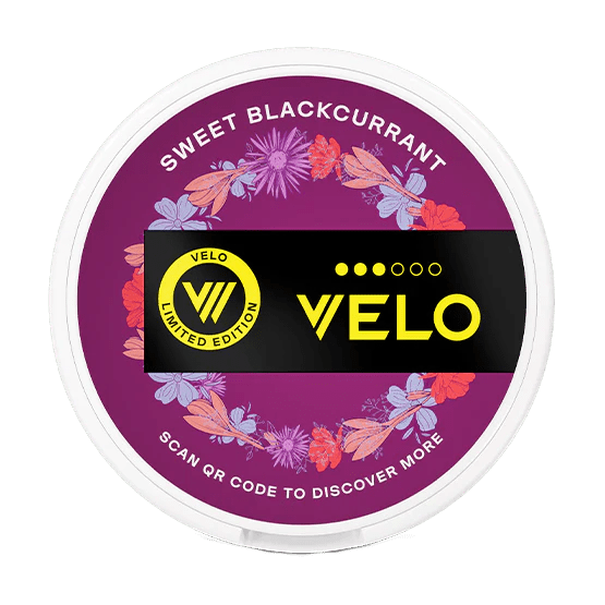VELO Midsummer Sweet Blackcurrant 8mg - Snusstugan.se