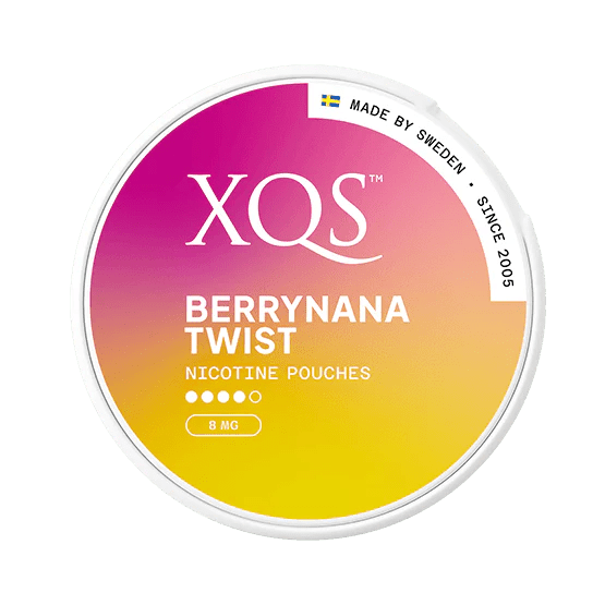 XQS Berrynana Twist Strong 8mg - Snusstugan.se