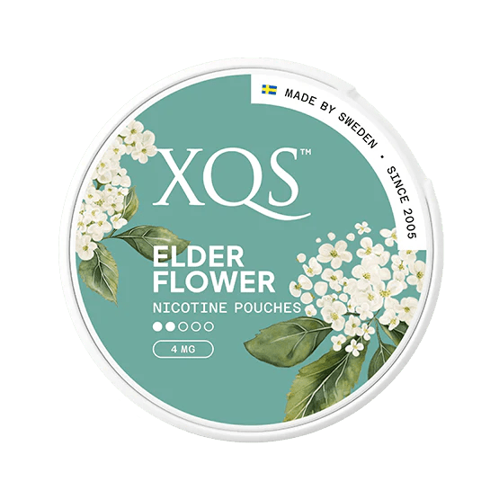 XQS Elderflower Slim 4mg - Snusstugan.se