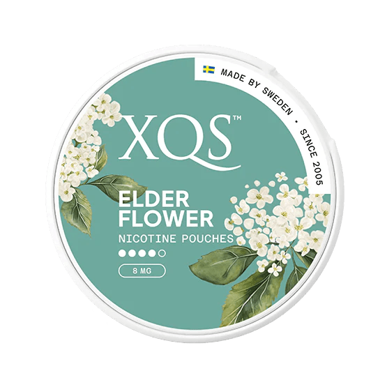 XQS Elderflower Slim Strong 8mg - Snusstugan.se