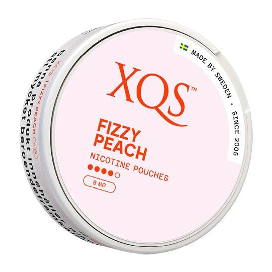 XQS Fizzy Peach Slim 8mg - Snusstugan.se
