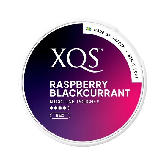 XQS Raspberry Blackcurrant Strong 8mg