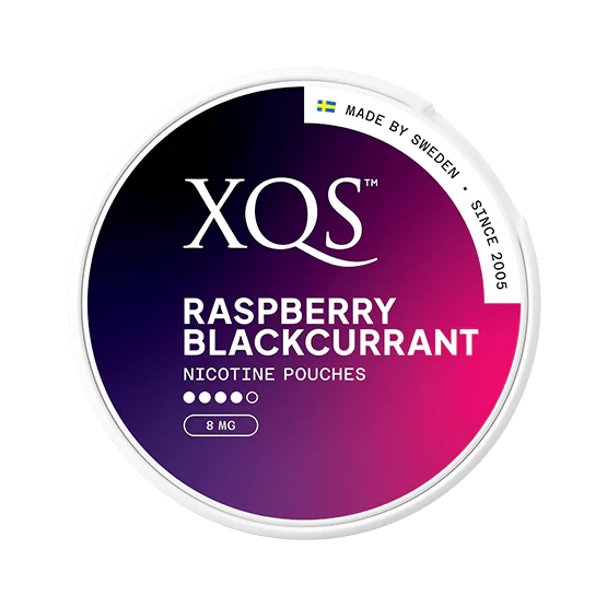 XQS Raspberry Blackcurrant Strong 8mg - SNUSIO
