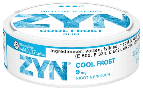 ZYN Cool Frost Slim Strong 9mg - Snusstugan.se