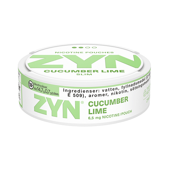 ZYN Cucumber Lime Slim 6mg - Snusstugan.se
