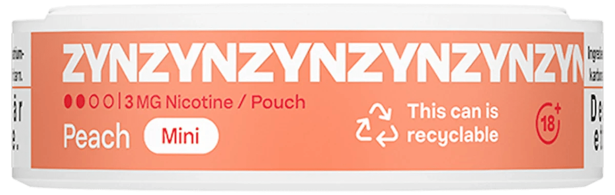 ZYN Peach Mini 3 mg - Snusstugan.se